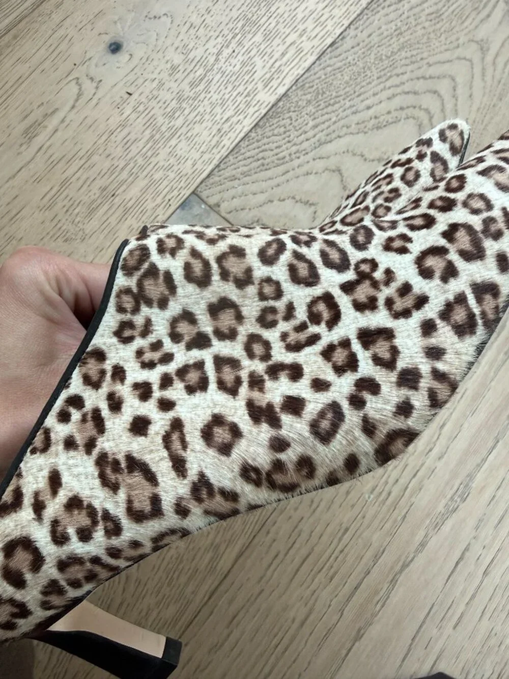 Stuart Weitzman Ponyhair Animal Print Mules Size 6.5